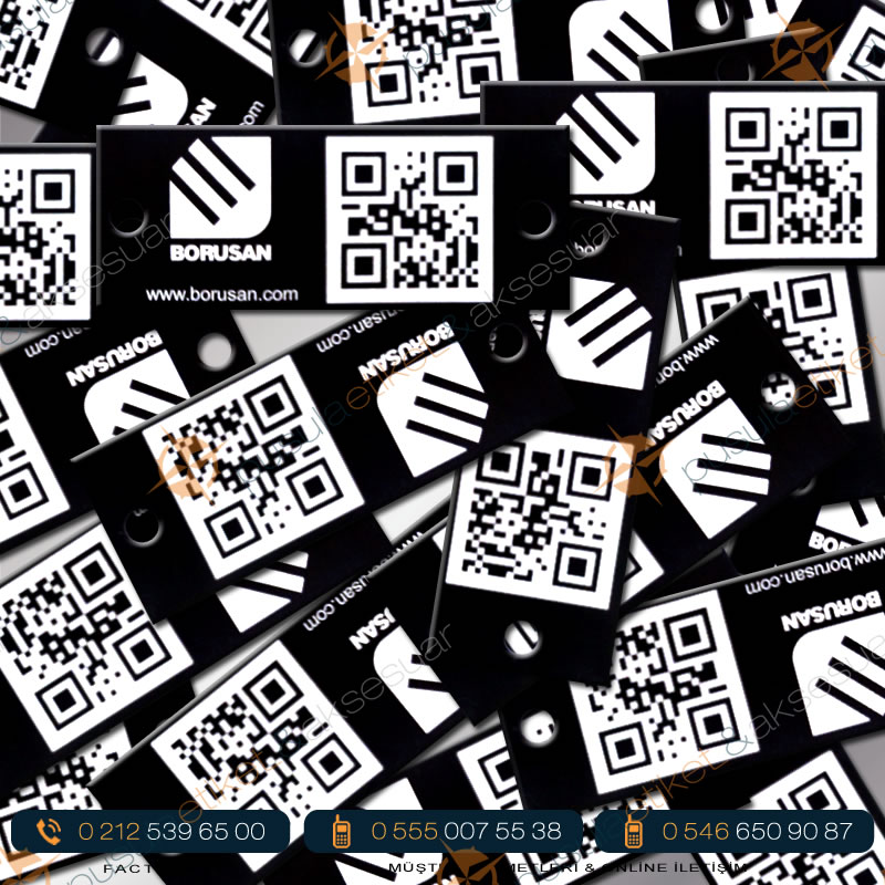 QR Code Baskılı Alüminyum Etiket